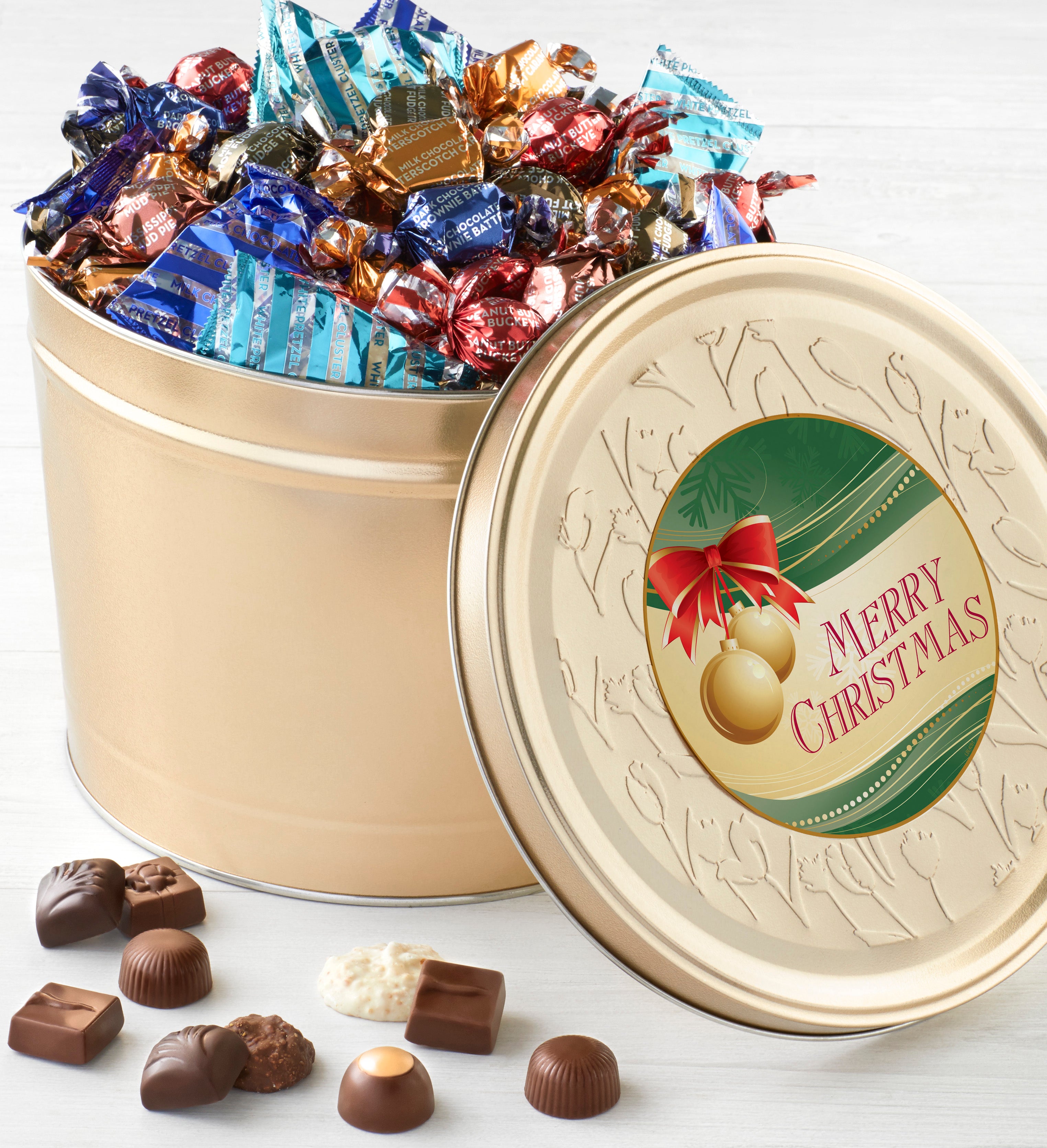 Harry London 5LB Chocolate Christmas Tin